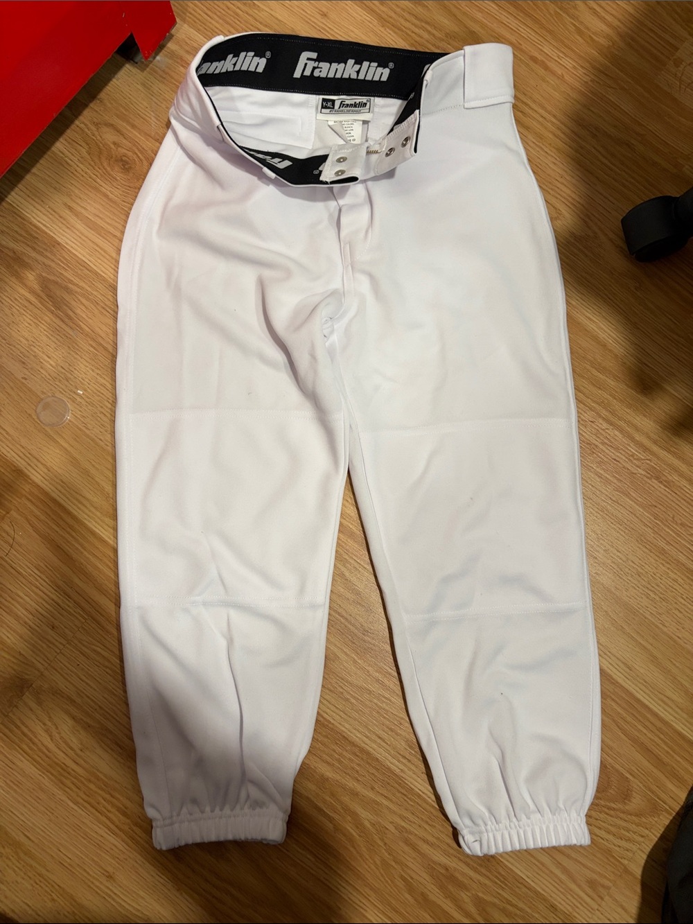 Youth Franklin White Baseball Pants
